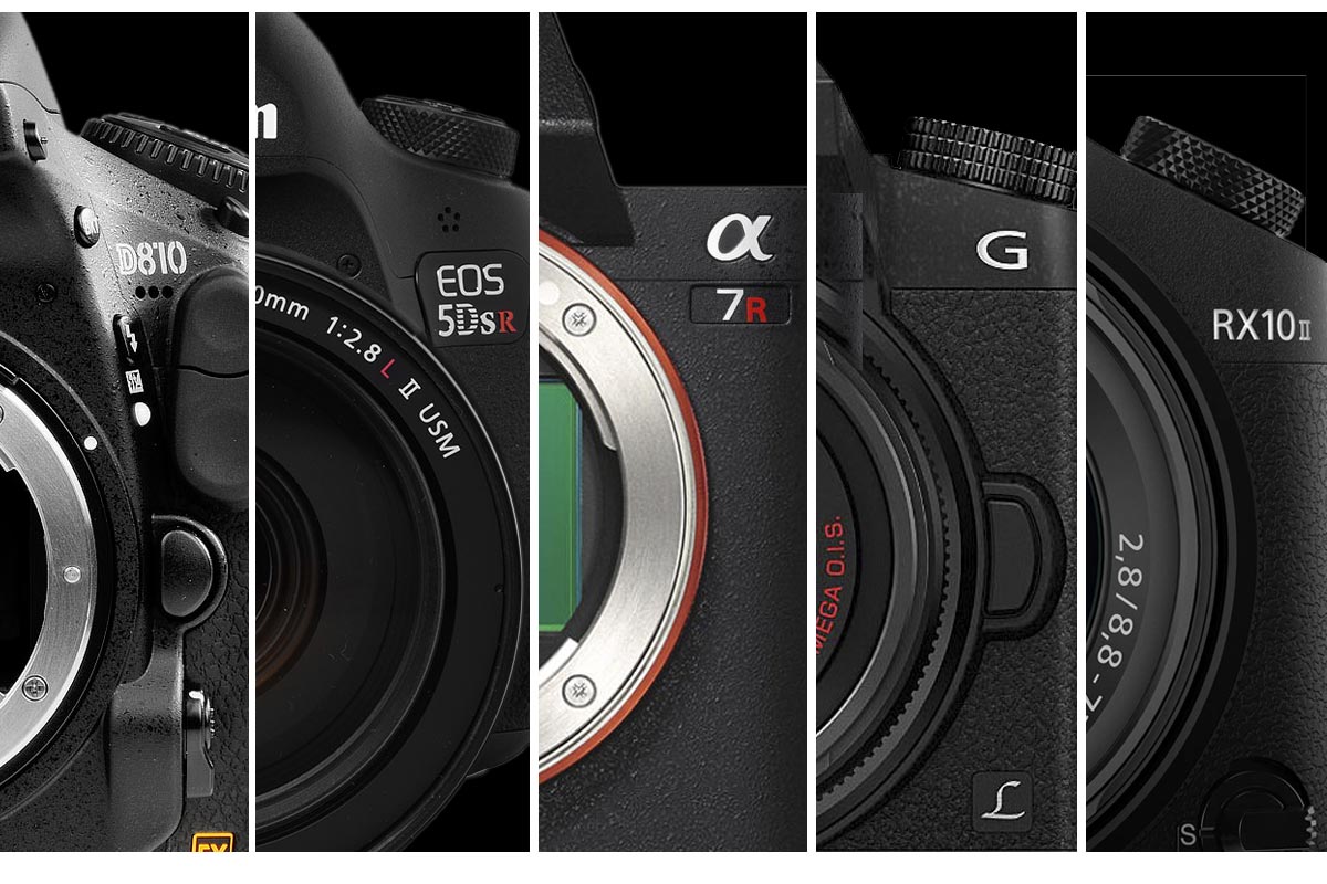 Canon 5DS-Sony A7r2-Panasonic Lumix G7- Sony RX102